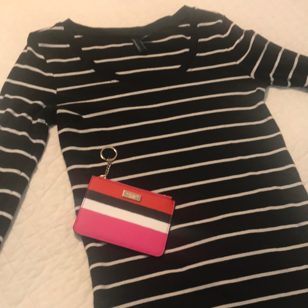 Black & White 3/4” sleeves Cynthia Rowley Top